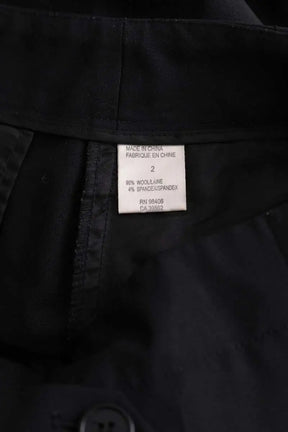 Pantalon droit Theory Noir en Laine