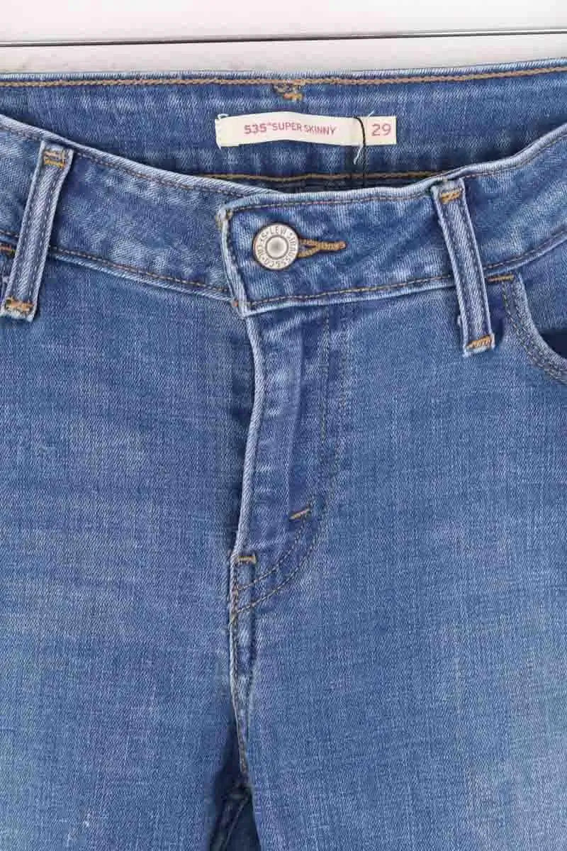 Skinny Levi's 535 Super Skinny Bleu en Coton