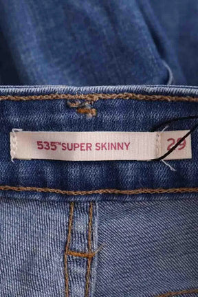 Skinny Levi's 535 Super Skinny Bleu en Coton
