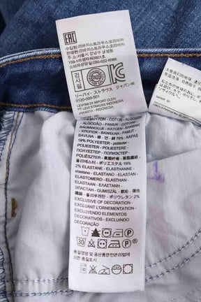 Skinny Levi's 535 Super Skinny Bleu en Coton