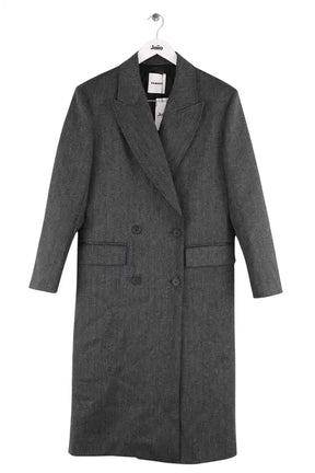 Manteau Sandro Gris en Laine, taille XS - Seconde Main