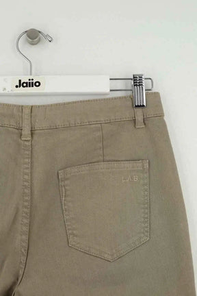 Pantalon droit Labdip Kaki en Coton