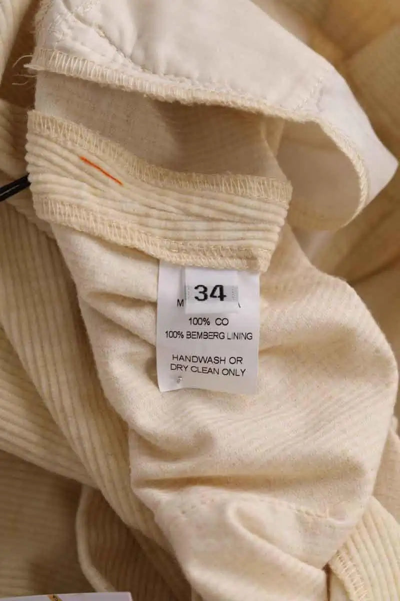 Pantalon droit Maryam Nassir Zadeh Jaune en Coton