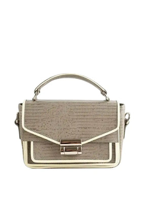 Sac à main Adelaide De Grandcourt Gris en Cuir, taille 37 - Seconde Main