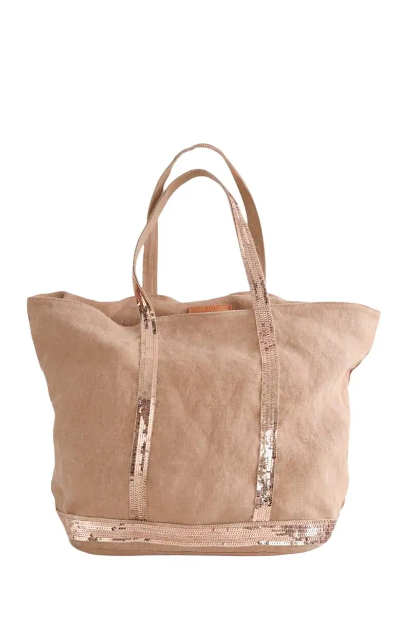 Cabas Vanessa Bruno Cabas Camel en Tissu - Seconde Main