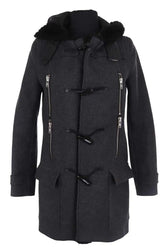 Manteau The Kooples Gris en Laine, taille XS - Seconde Main