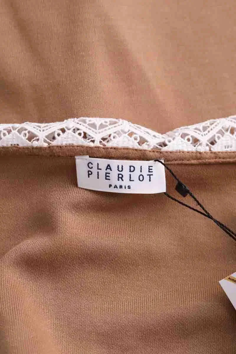 Robe Claudie Pierlot Marron en Synthétique