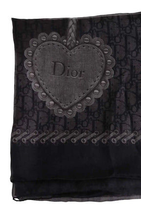 Chèche Dior Noir en Soie