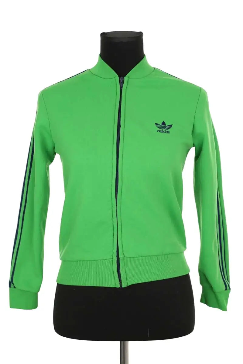 Sweatshirt Adidas Vert en Coton, taille XS - Seconde Main