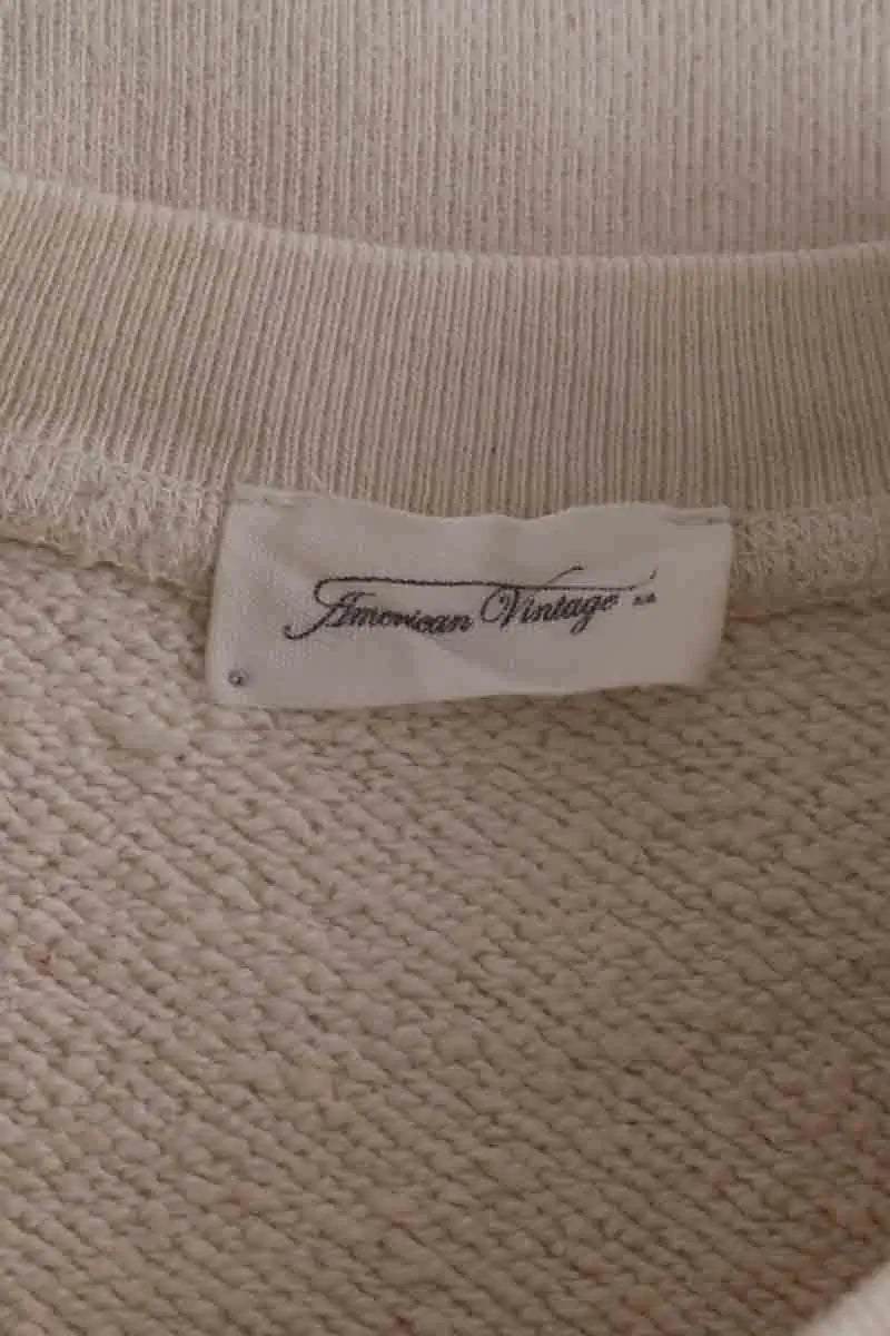 Sweatshirt American Vintage Beige en Coton