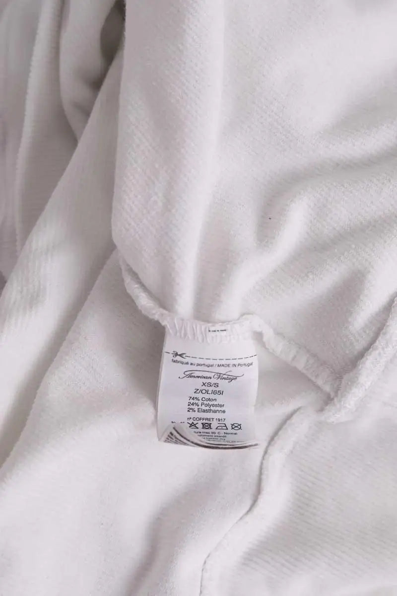 Sweatshirt American Vintage Blanc en Coton