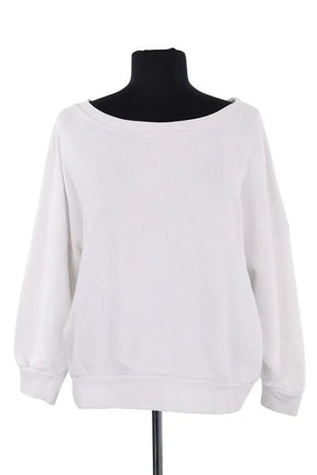 Sweatshirt American Vintage Blanc en Coton, taille XS - Seconde Main