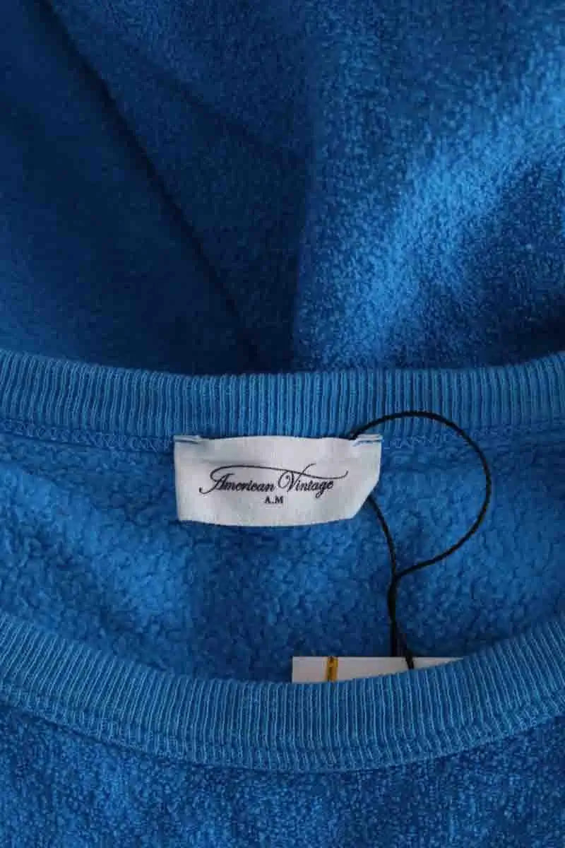 Sweatshirt American Vintage Bleu en Coton
