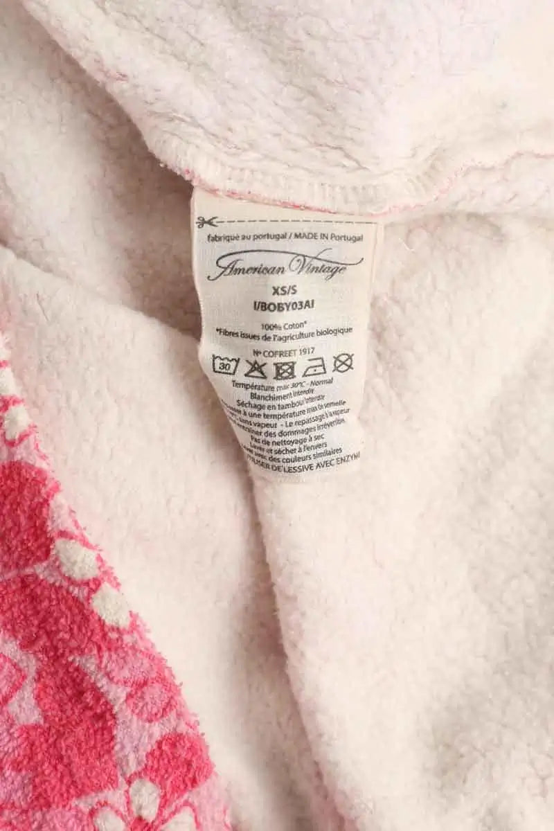Sweatshirt American Vintage Rose en Coton