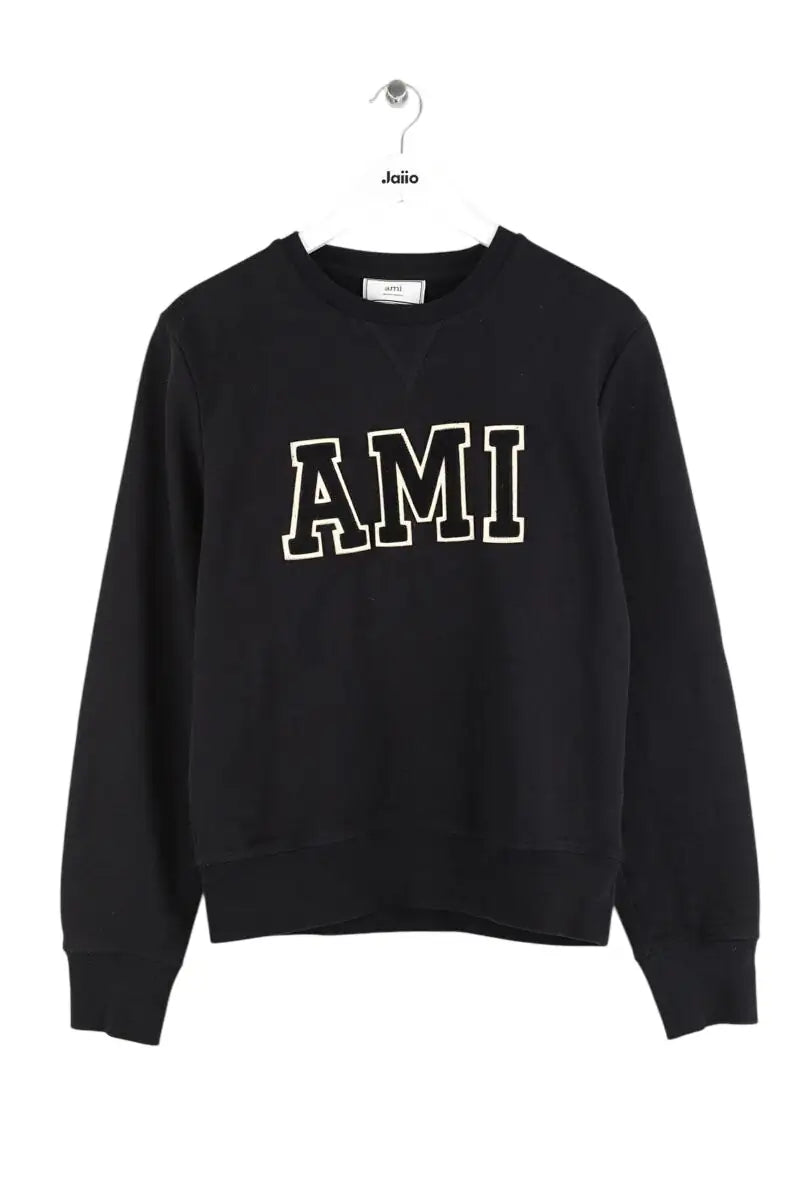 Sweatshirt Ami Noir en Coton, taille M - Seconde Main