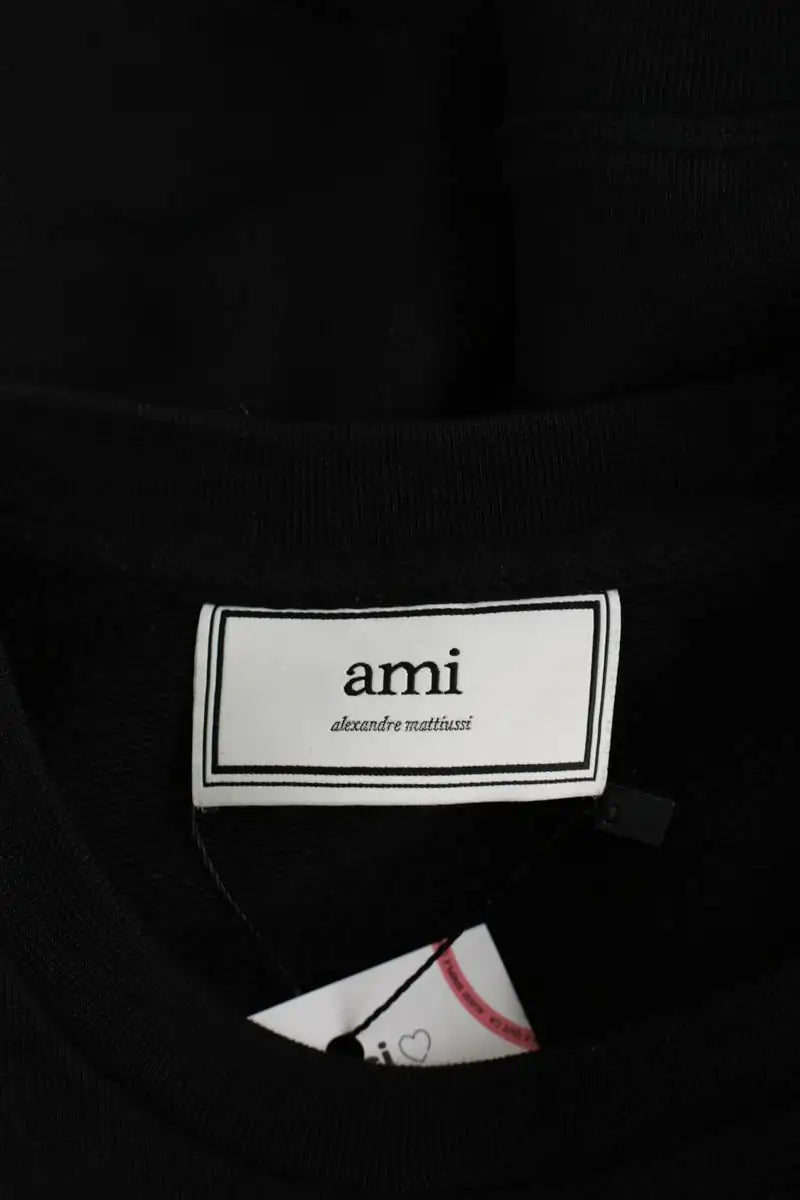 Sweatshirt Ami Noir en Coton