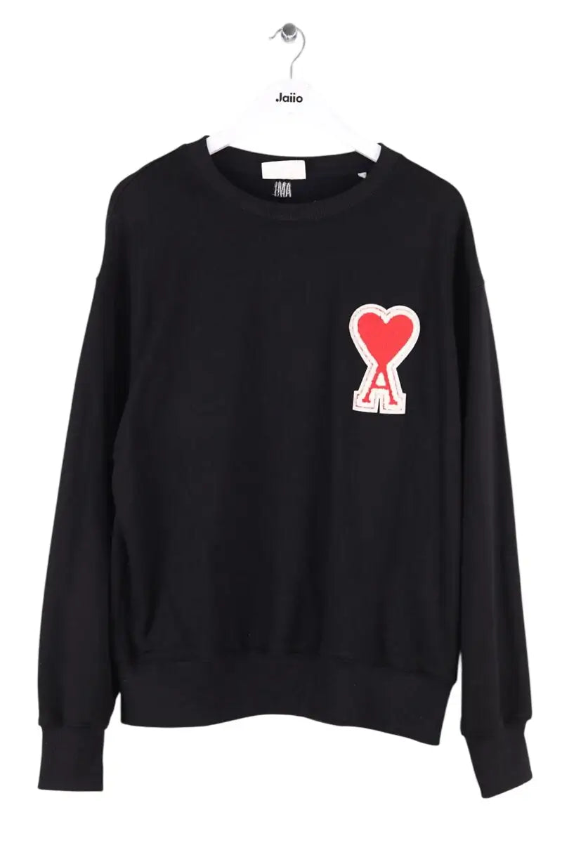 Sweatshirt Ami Noir en Coton, taille XL - Seconde Main