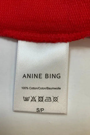 Sweatshirt Anine Bing Rouge en Coton