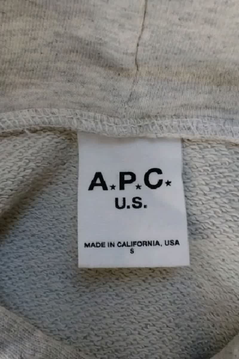 Sweatshirt APC Gris en Coton