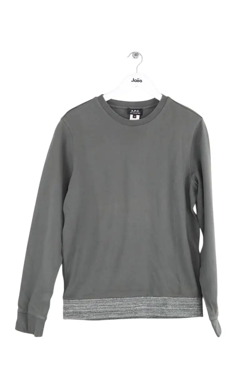 Sweatshirt APC Kaki en Coton, taille M - Seconde Main