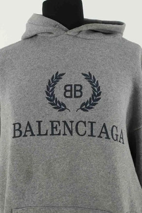 Sweatshirt Balenciaga Gris en Coton