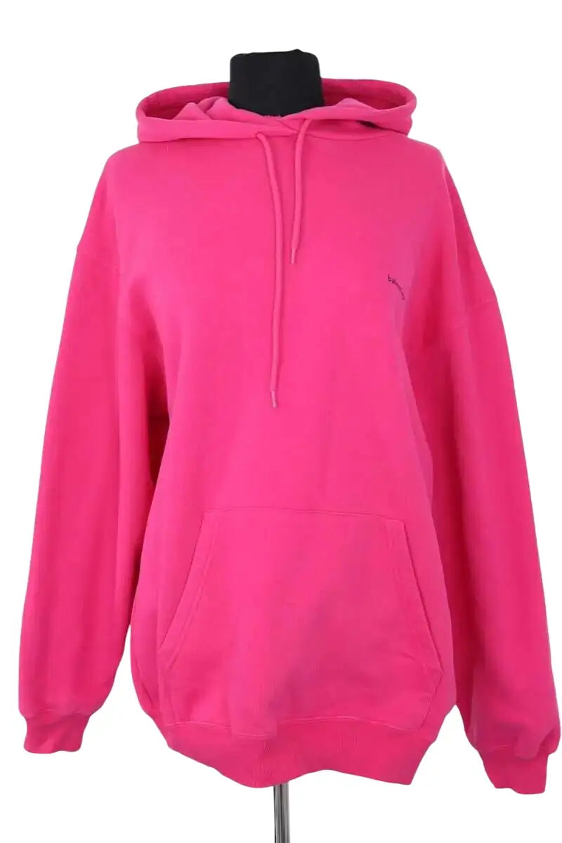 Sweatshirt Balenciaga Rose en Coton, taille XS - Seconde Main