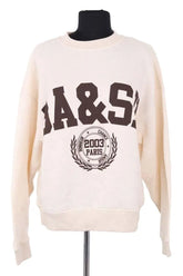 Sweatshirt Ba&Sh Beige en Coton, taille S - Seconde Main