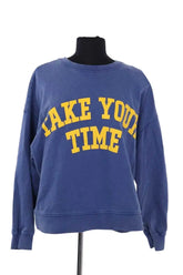 Sweatshirt Ba&Sh Bleu en Coton, taille M - Seconde Main