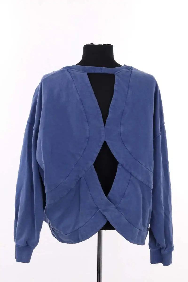 Sweatshirt Ba&Sh Bleu en Coton