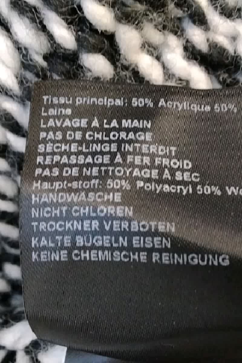 Sweatshirt Bash Noir en Laine