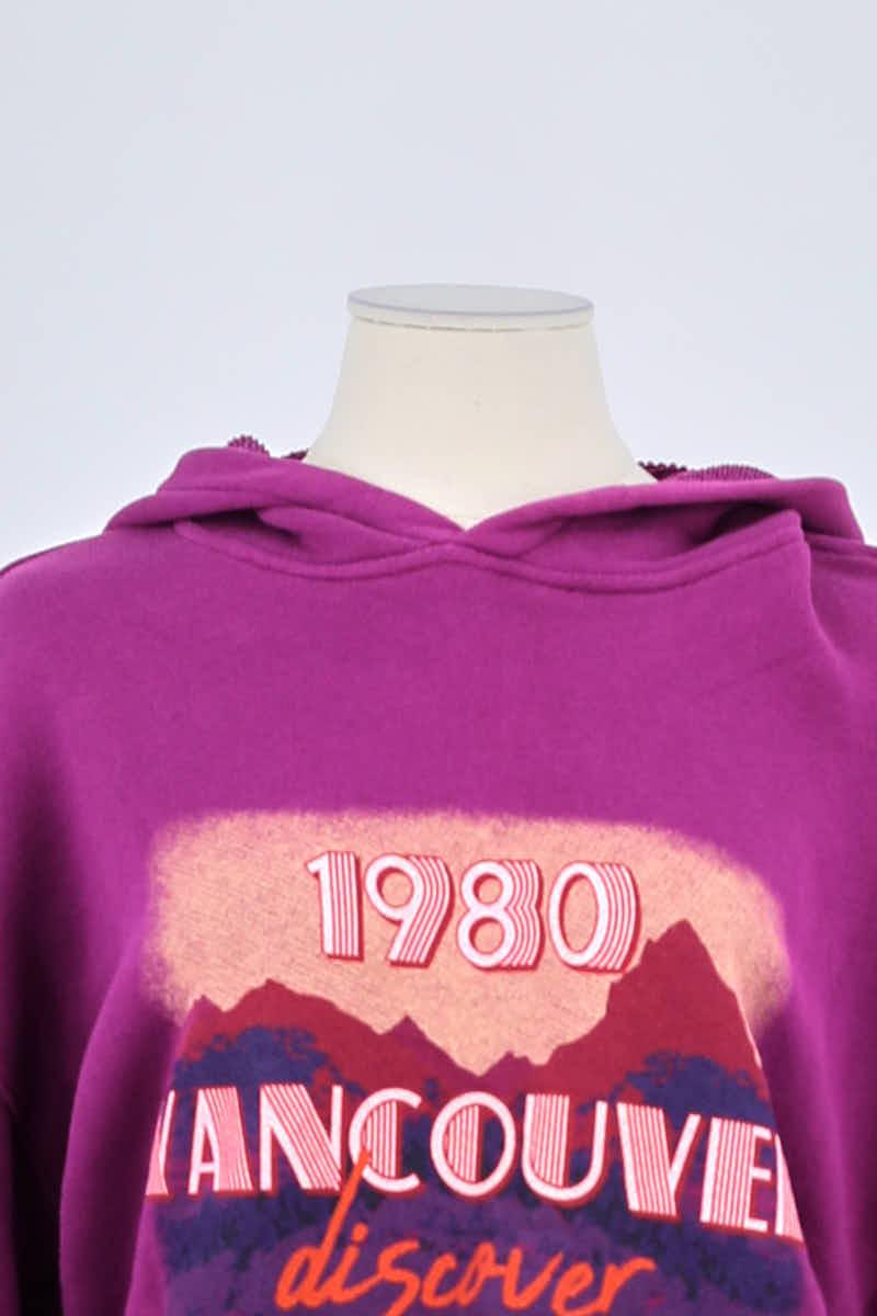 Sweatshirt Bash Violet en Coton