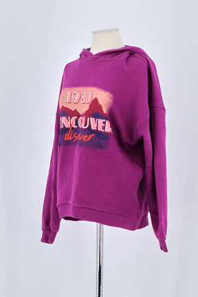 Sweatshirt Bash Violet en Coton