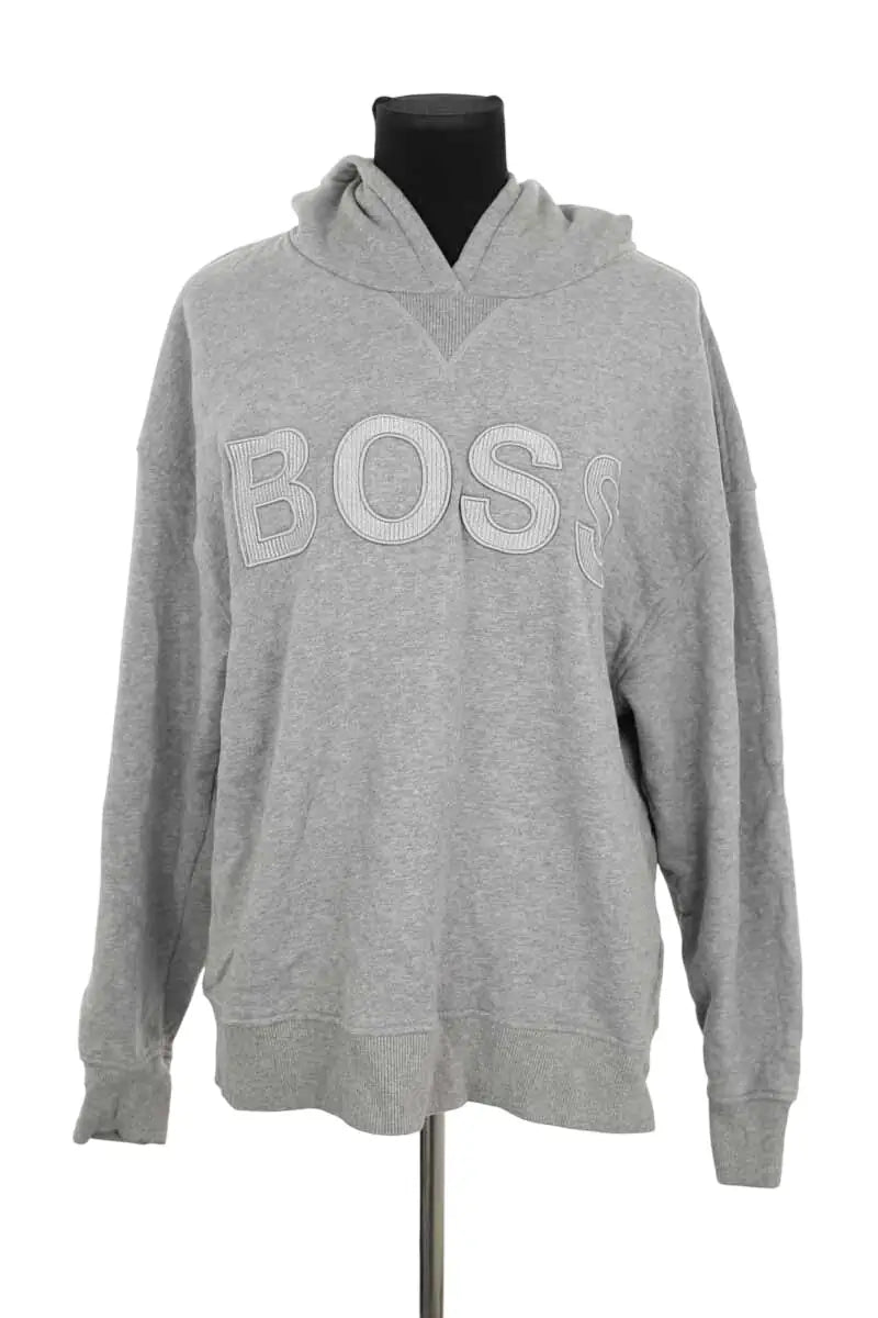 Sweatshirt Boss Gris en Coton, taille L - Seconde Main