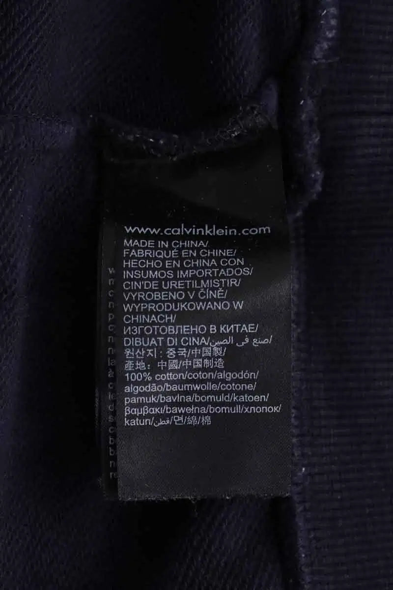 Sweatshirt Calvin Klein Marine en Coton
