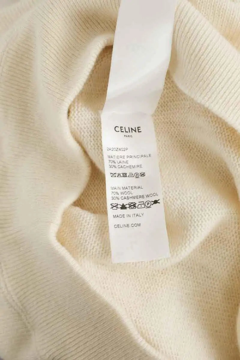 Sweatshirt Celine Blanc en Laine
