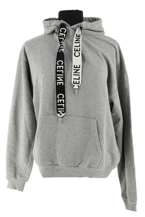 Sweatshirt Celine Gris en Coton, taille S - Seconde Main