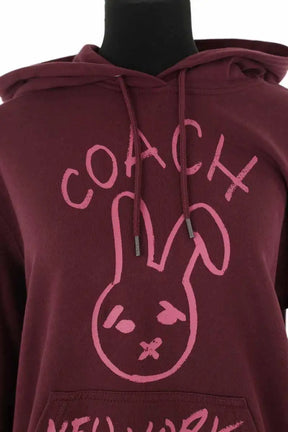 Sweatshirt Coach Bordeaux en Coton