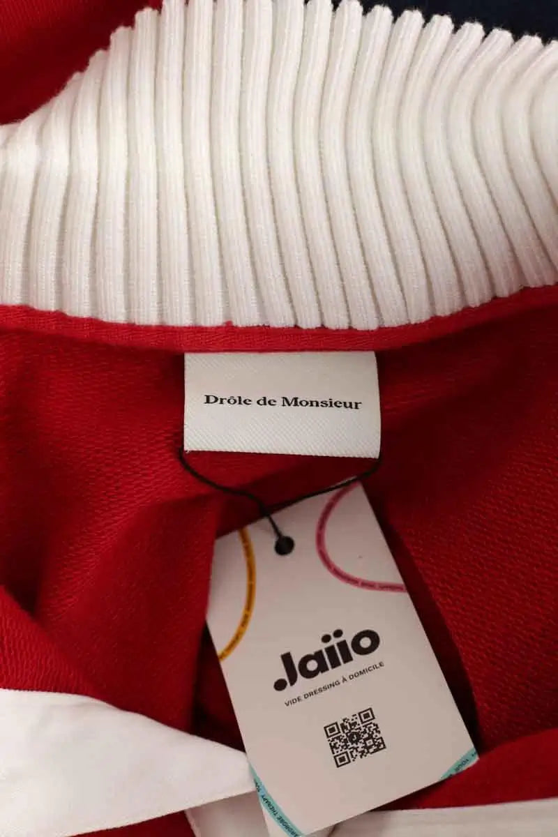 Sweatshirt Drôle de Monsieur Rouge en Coton