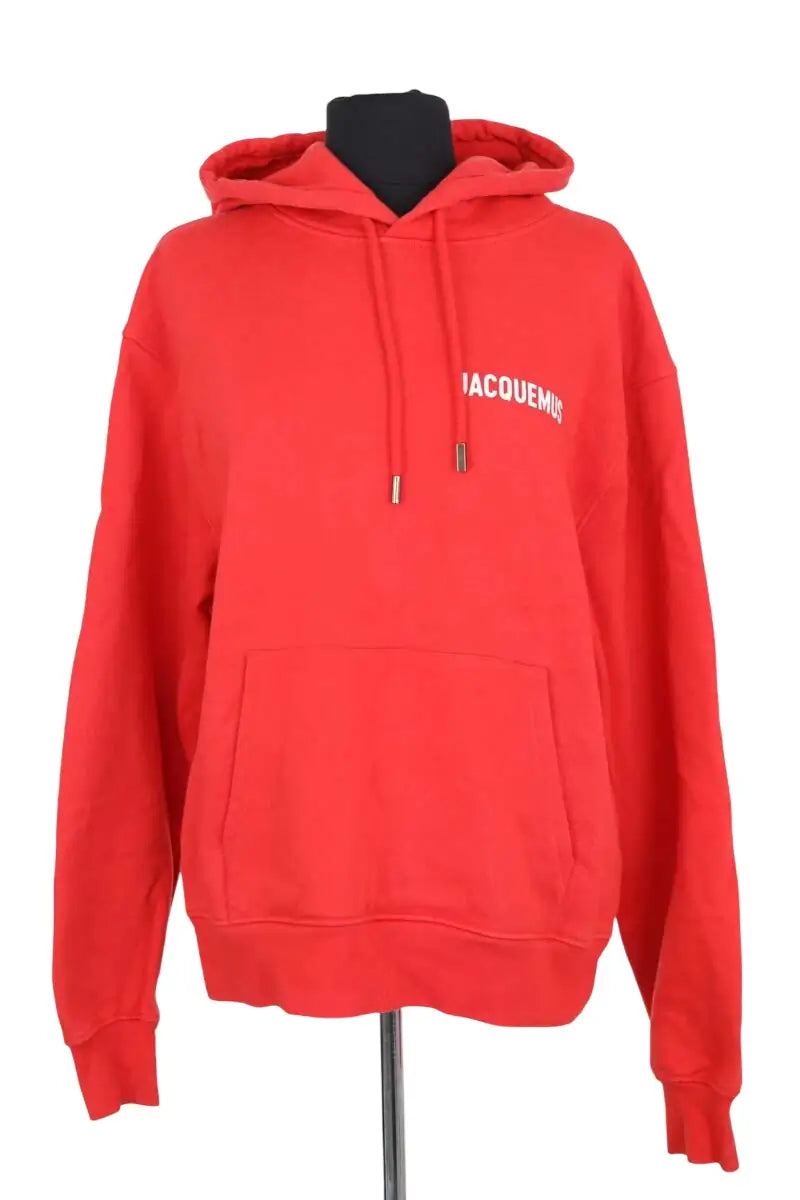 Sweatshirt Jacquemus Rouge en Coton, taille S - Seconde Main