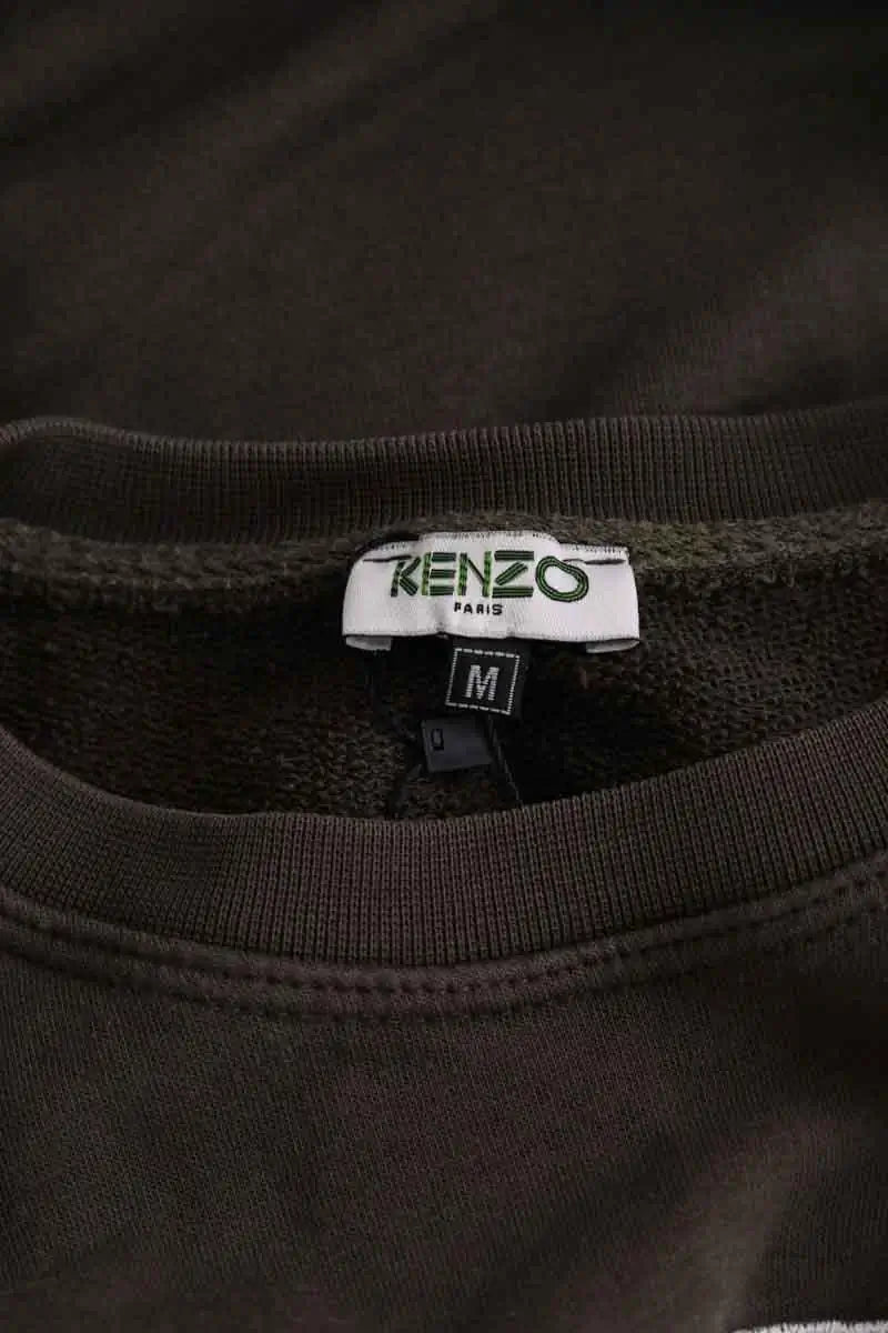 Sweatshirt Kenzo Kaki en Coton
