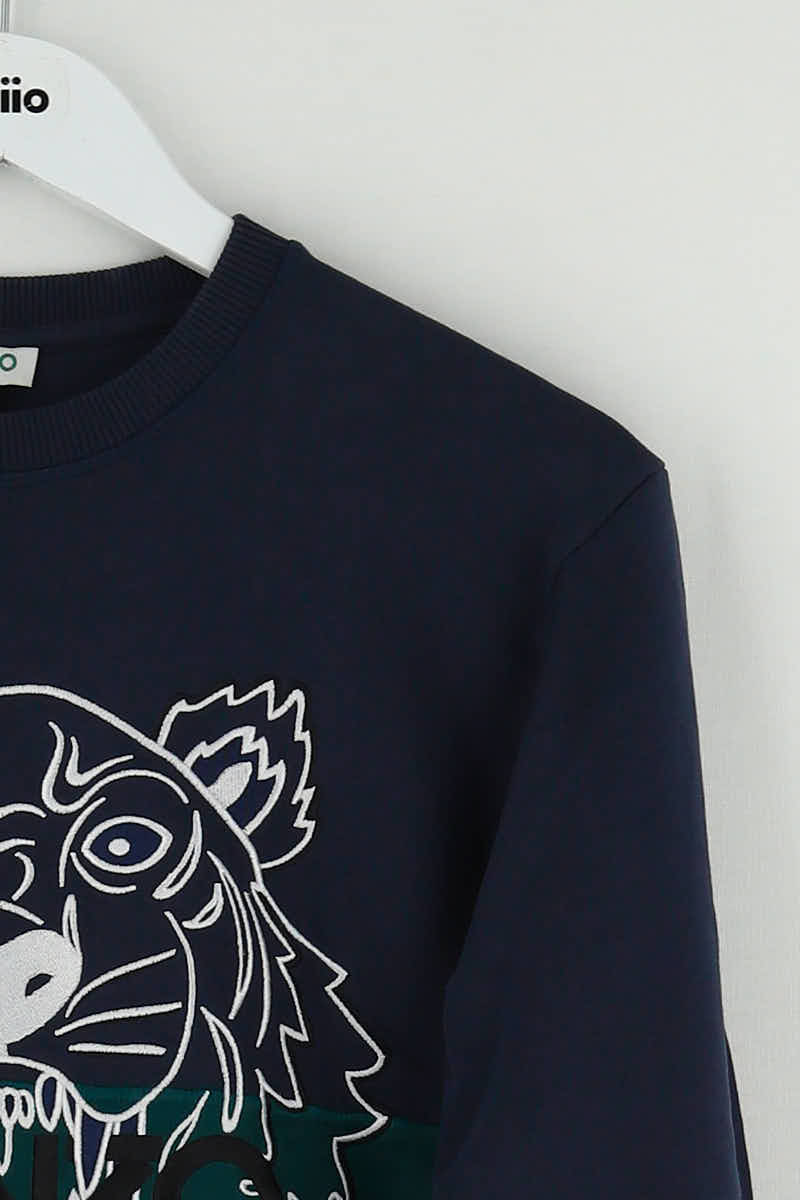 Sweatshirt Kenzo Marine en Coton