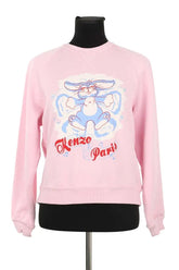 Sweatshirt Kenzo Rose en Coton, taille L - Seconde Main