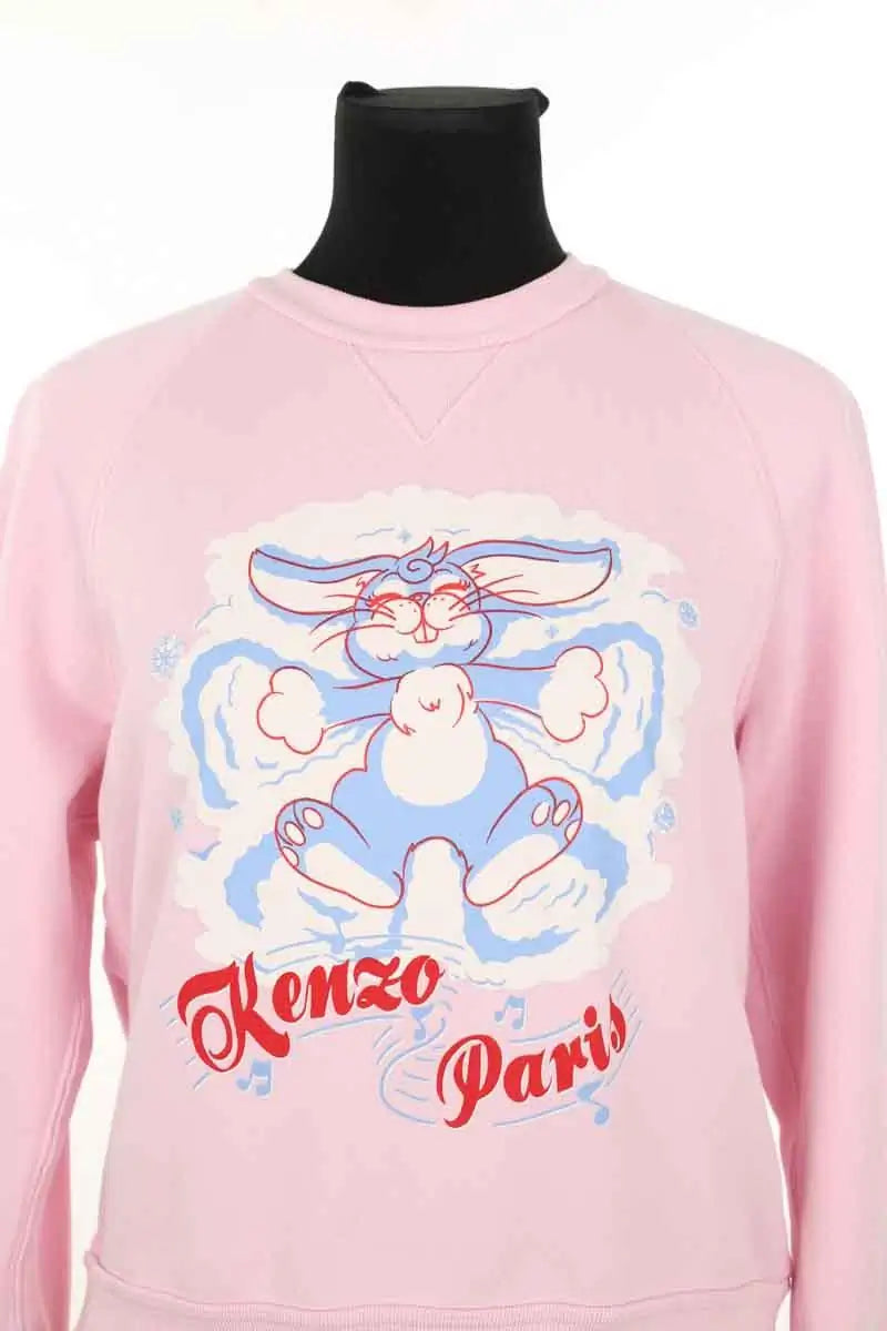 Sweatshirt Kenzo Rose en Coton