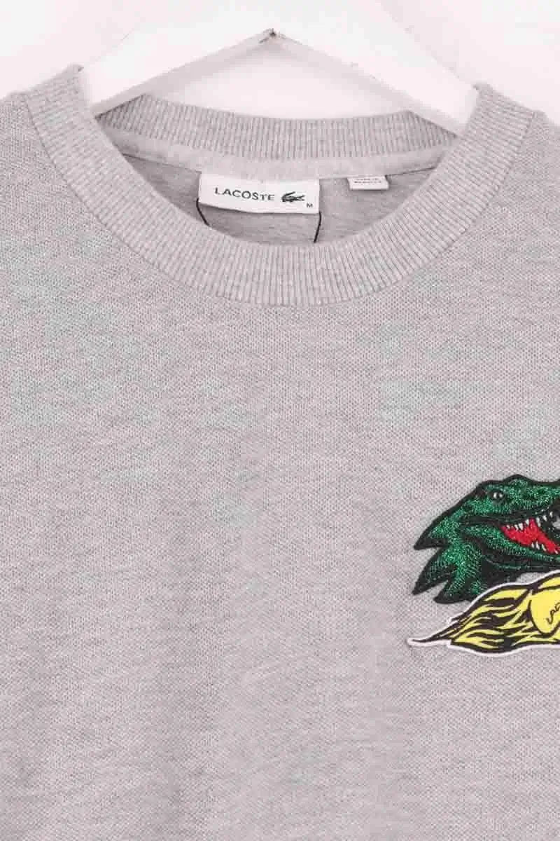 Sweatshirt Lacoste Gris en Coton