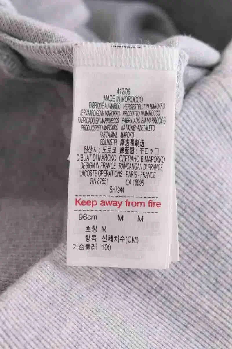 Sweatshirt Lacoste Gris en Coton