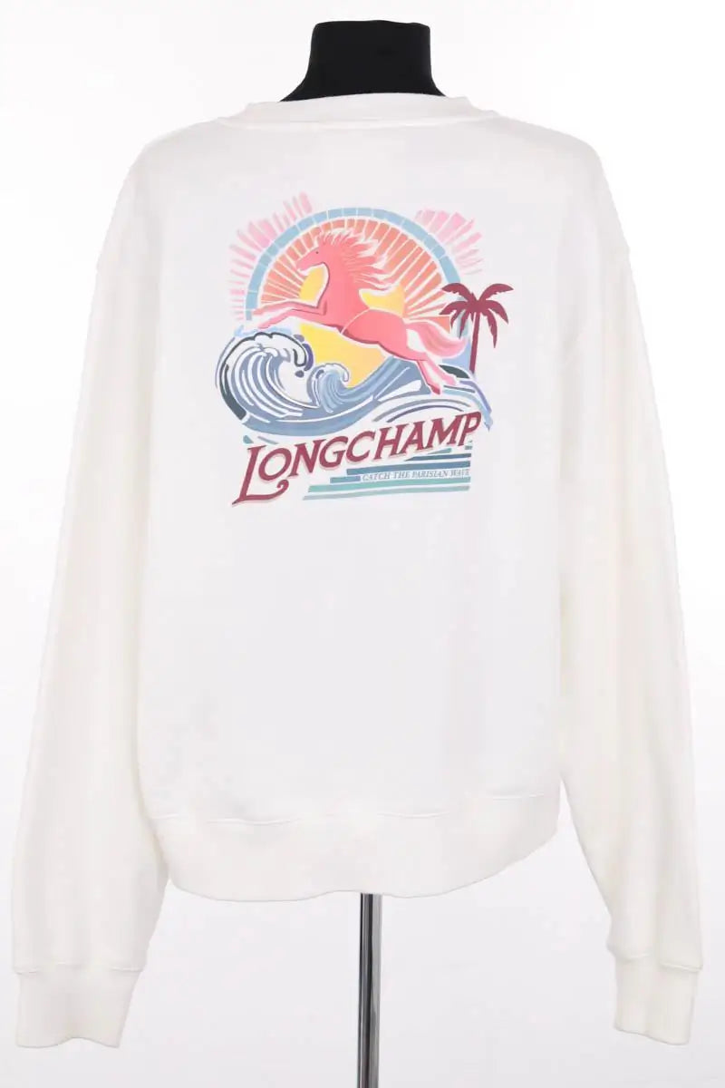 Sweatshirt Longchamp Blanc en Coton