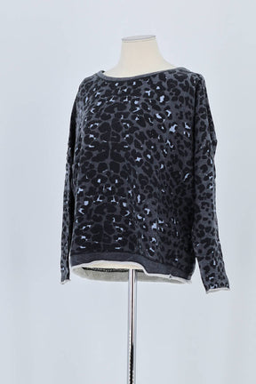 Sweatshirt Maje Gris en Coton