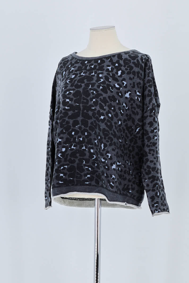 Sweatshirt Maje Gris en Coton