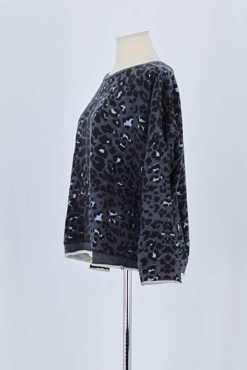 Sweatshirt Maje Gris en Coton