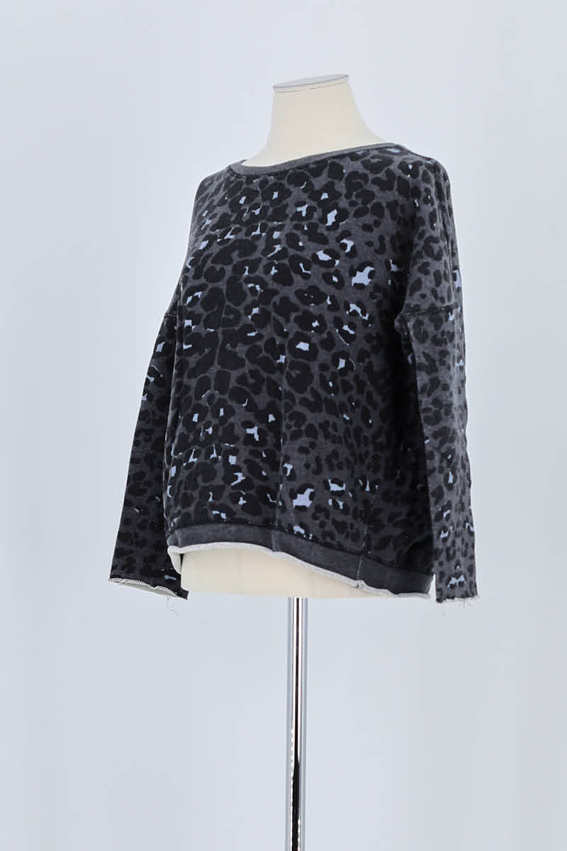 Sweatshirt Maje Gris en Coton